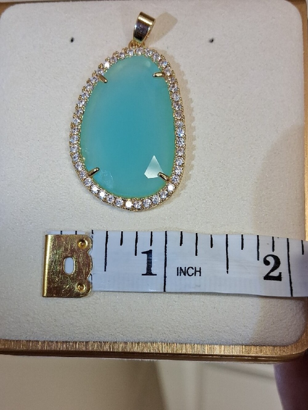 Freida Rothman-Vault Large Amazonite Pendant ๐ - Picture 6 of 6